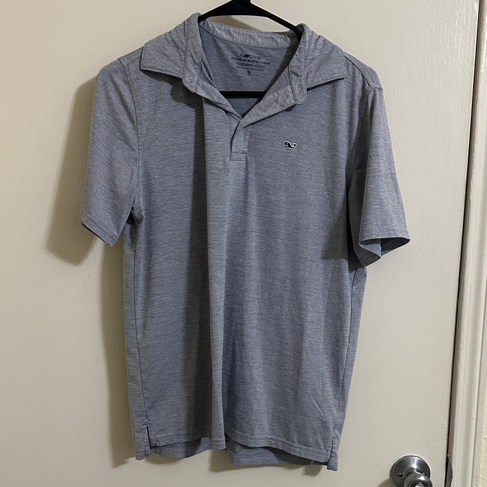 NWOT Vineyard Vines Boys On the Go Sankaty Striped Short Sleeve Polo XL